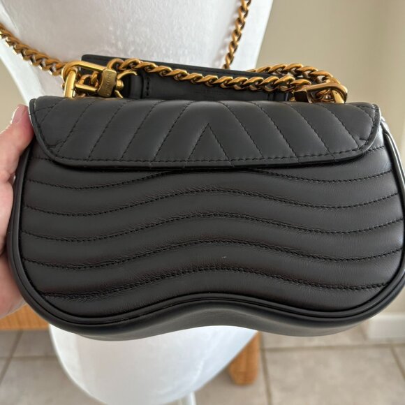 Louis Vuitton Calfskin New Wave Chain PM Black Crossbody Shoulder Bag Authentic - Picture 16 of 17